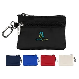 AeroLOFT® Carabiner Zip Wallet | https://www.bestnamebadges.com