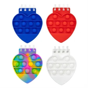 Heart Push Pop Spiral Notebook | https://www.bestnamebadges.com