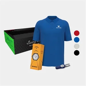 Callaway® Polo Shirt, Warbird Golf Balls & 2.5 Divot Tool | https://www.bestnamebadges.com