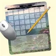 MousePaper® Calendar 12 Month (Portrait) Mouse Pad | https://www.bestnamebadges.com