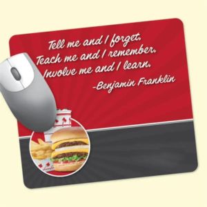 Vynex® Heavy Duty 7.5" x 8.5" x 1/16" Hard Surface Mouse Pad