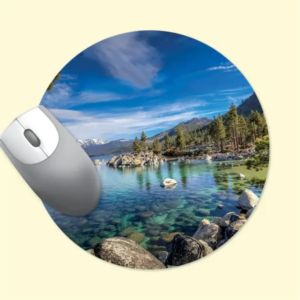 Vynex® Heavy Duty 8" Round x 1/16" Hard Surface Mouse Pad