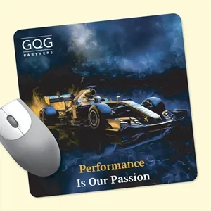 Vynex® Heavy Duty 8" x 8" x 1/8" Hard Surface Mouse Pad