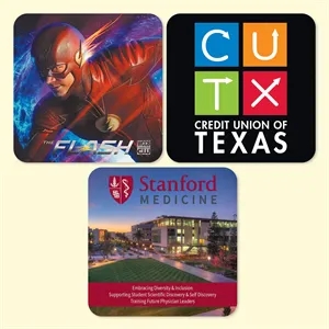Vynex® Heavy Duty 4" x 4" x 1/16" Hard Surface Drink Coaster