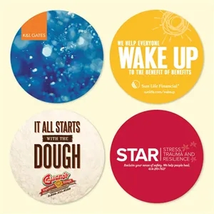 Vynex® DuraTec® 3.6" Round x 1/8" Hard Surface Drink Coaster