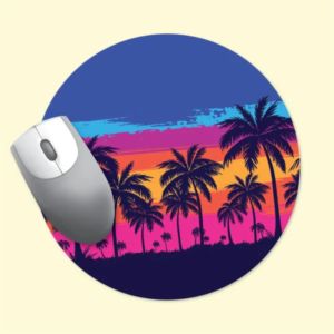 Vynex® DuraTec® 8" Round x 1/8" Hard Surface Mouse Pad
