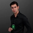 Space Glow Light Badge Necklace | https://www.bestnamebadges.com