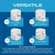 45W 6-in-1 Universal Travel Adapter 2X USB-A and 3X USB-C | https://www.bestnamebadges.com