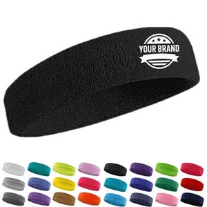 Breathable Non-Slip Sweatband Sports Headband | https://www.bestnamebadges.com