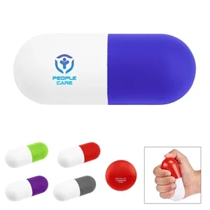 Capsule Stress Reliever | https://www.bestnamebadges.com
