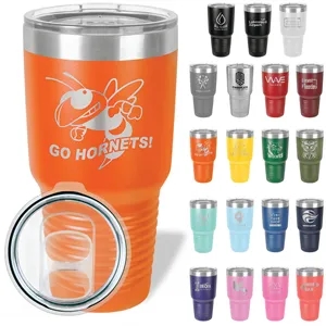 Polar Camel Stainless Steel 30 oz Ringed Tumbler