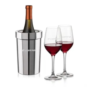 Milano Wine Cooler & Lethbridge Wine Set | https://www.bestnamebadges.com
