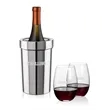 Milano Wine Cooler & Laurent Stemless Wine Set | https://www.bestnamebadges.com