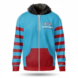Sublimated Unisex Lightweight Full Zip Hoodie