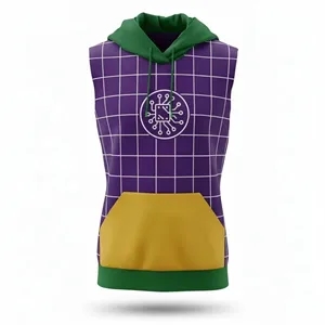 Sublimated Unisex 250G Lightweight Sleeveless Hoodie