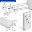 CoreCharge Multi-Charging Power Bank with LED Flashlight | https://www.bestnamebadges.com