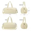 Weekend Duffel Bag with Shoe Compartment | https://www.bestnamebadges.com