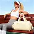 Weekend Duffel Bag with Shoe Compartment | https://www.bestnamebadges.com