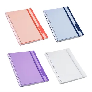 Arcadia Soft Spiral Notebook With Front Pocket | https://www.bestnamebadges.com