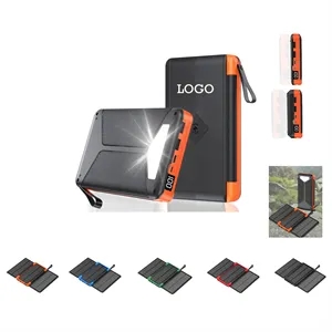 Solar Portable Power Bank with Flashlight