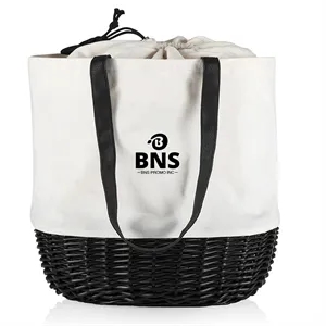 Canvas Wicker Woven Basket