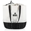 Canvas Wicker Woven Basket | https://www.bestnamebadges.com