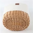 Canvas Wicker Woven Basket | https://www.bestnamebadges.com
