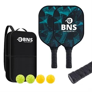 Full Color Fiberglass Pickleball Paddles Set