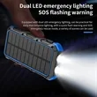Solar Portable Power Bank 20000mAh with Flashlight | https://www.bestnamebadges.com