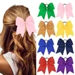 8" Cheer Bows for Girls | https://www.bestnamebadges.com