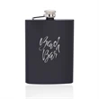 8 oz. Verano Stainless Steel Hip Flasks | https://www.bestnamebadges.com