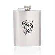 8 oz. Verano Stainless Steel Hip Flasks | https://www.bestnamebadges.com
