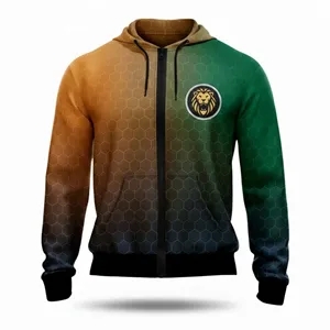 Sublimated Fleece Lining Performance Full Zip Hoodie 8.3 Oz