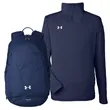 Under Armour® Men's Quarter-Zip & Laptop Backpack Gift Set | https://www.bestnamebadges.com