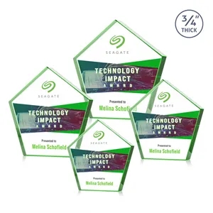 Belmar Pentagon VividPrint™ Award - Emerald
