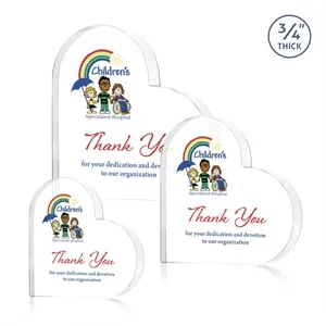 Davina Heart VividPrint™ Award - Clear
