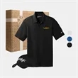 Nike® Dri-FIT Polo & Cap Gift Box Set | https://www.bestnamebadges.com