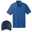 Nike® Dri-FIT Polo & Cap Gift Box Set | https://www.bestnamebadges.com