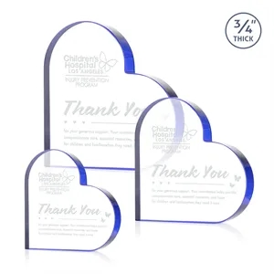 Davina Heart Award - Blue