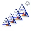 Adler Triangle VividPrint™ Award - Blue | https://www.bestnamebadges.com