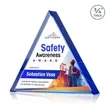 Adler Triangle VividPrint™ Award - Blue | https://www.bestnamebadges.com
