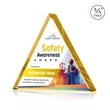 Adler Triangle VividPrint™ Award - Gold | https://www.bestnamebadges.com