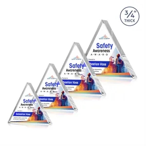 Adler Triangle VividPrint™ Award - Clear | https://www.bestnamebadges.com
