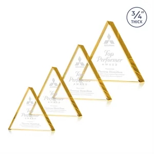 Adler Triangle Award - Gold | https://www.bestnamebadges.com