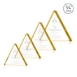 Adler Triangle Award - Gold | https://www.bestnamebadges.com