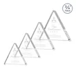 Adler Triangle Award - Clear | https://www.bestnamebadges.com