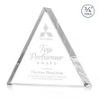 Adler Triangle Award - Clear | https://www.bestnamebadges.com