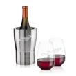 Genoa Wine Cooler & Oldham Stemless Wine Set | https://www.bestnamebadges.com