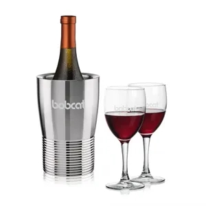 Genoa Wine Cooler & Carberry Wine Set | https://www.bestnamebadges.com