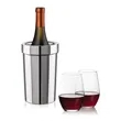 Milano Wine Cooler & Vale Stemless Wine Set | https://www.bestnamebadges.com